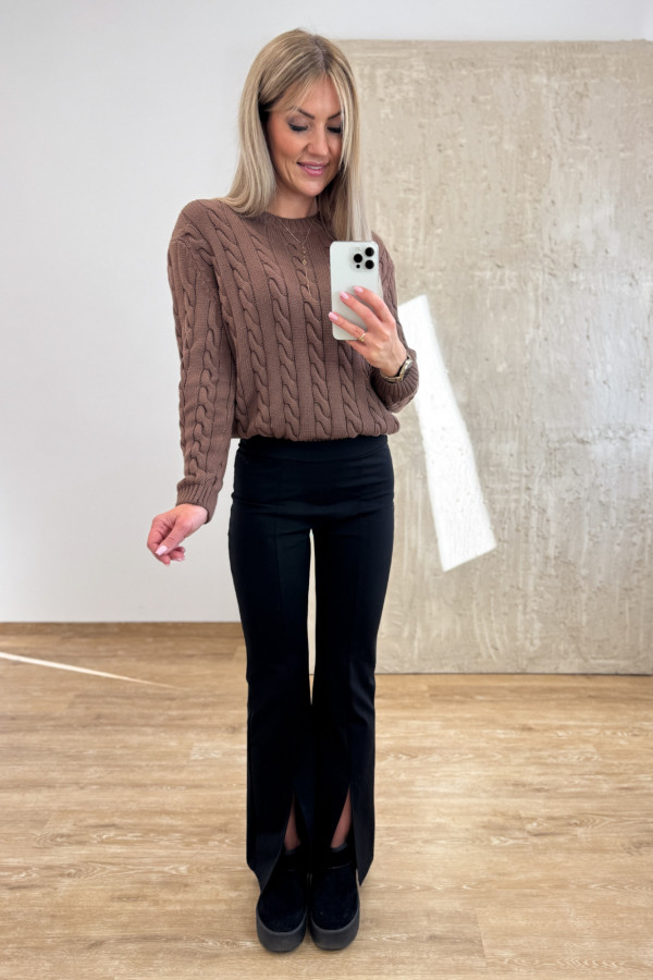 Sweter Bawełniany Craft - Mleczna Czekolada 7