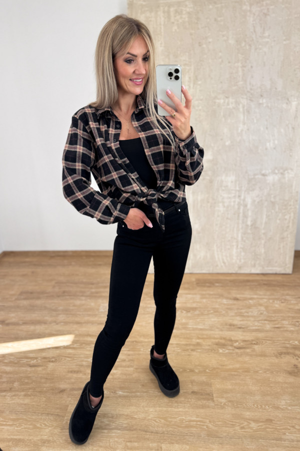 Spodnie Jeansy Push Up Anabell 806 - Czarne 8