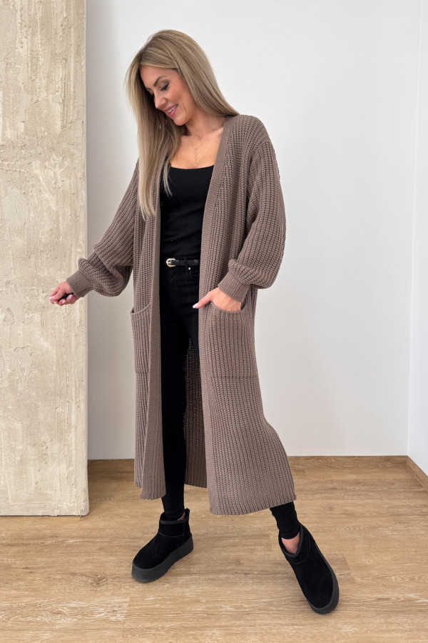 Kardigan Maxi Lamja - Mocca
