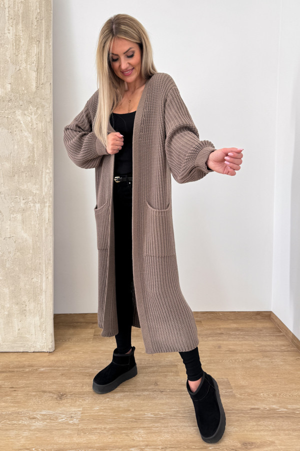 Kardigan Maxi Lamja - Mocca 2