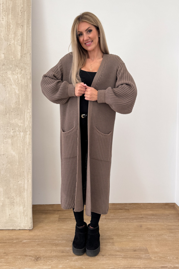 Kardigan Maxi Lamja - Mocca 3