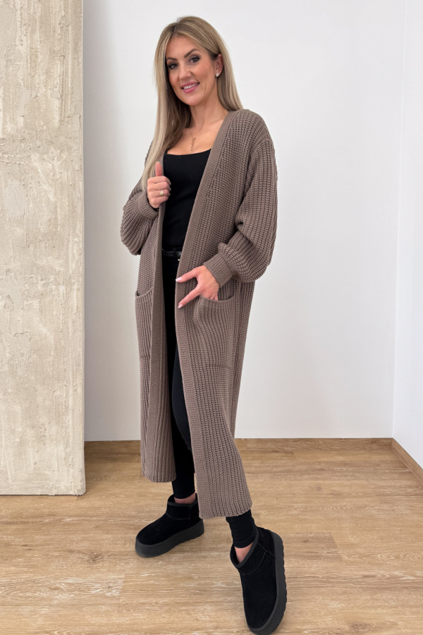 Kardigan Maxi Lamja - Mocca 5