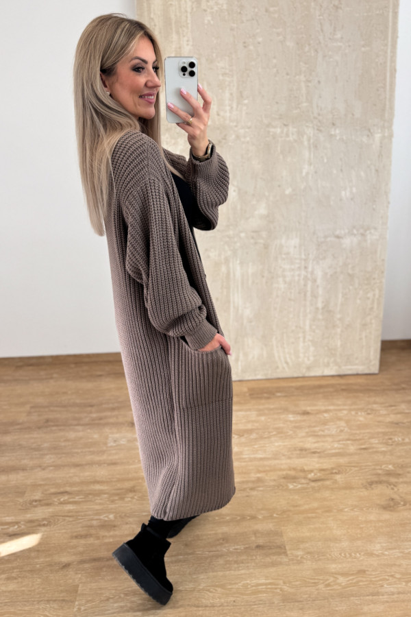 Kardigan Maxi Lamja - Mocca 6
